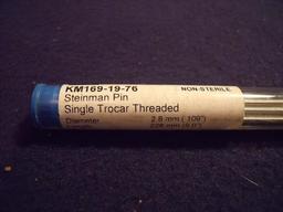 Lot of 6 Brasseler Steinman Pin Single Trocar Threaded KM169-19-76