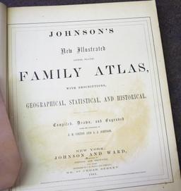 Johnson's 1863 Family Atlas for John Hammond
