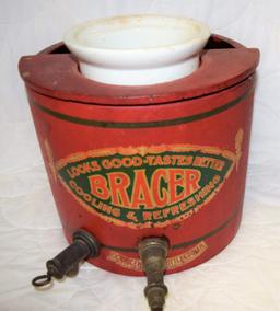 Early "The Bracer" Drug Store bottle cooler
