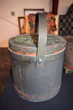 19th Century Painted Firkin Bucket