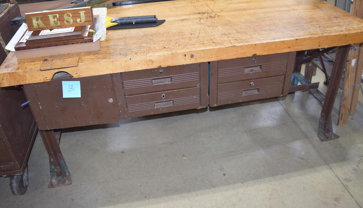 Work Bench with Tool Drawers