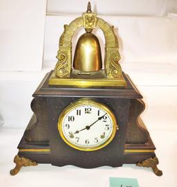 GILBERT CLOCK COMPANY SHELF CLOCK (17" X 16")