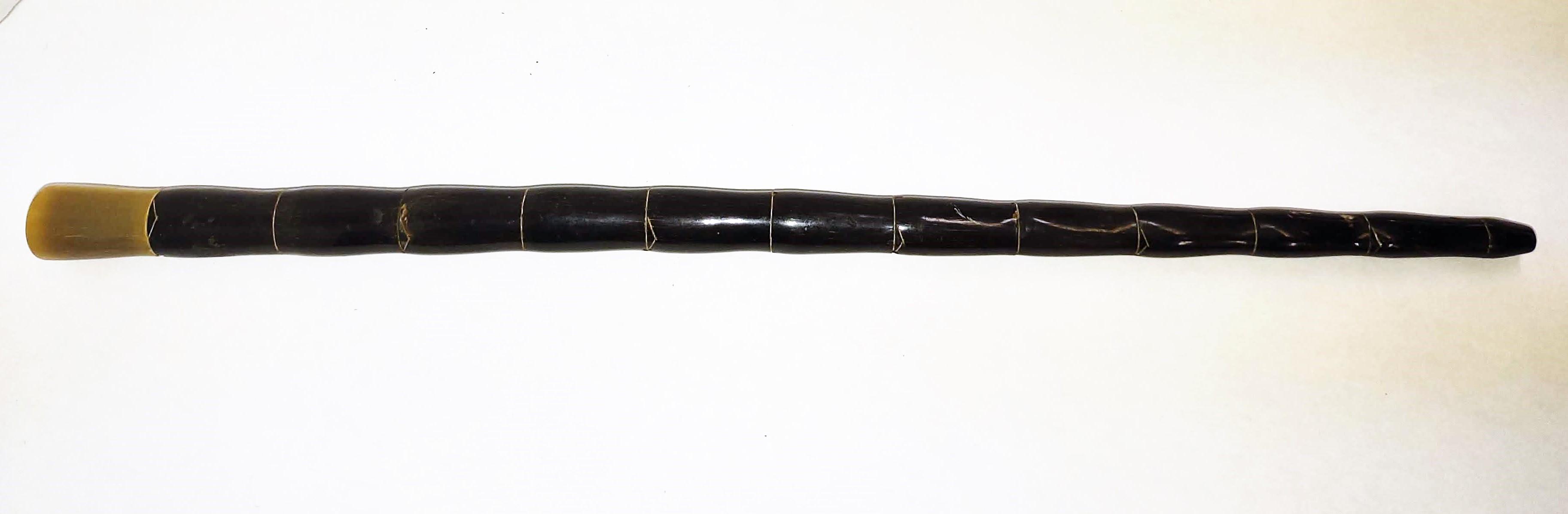 19" SWAGGER STICK with DAGGER (carved to look like bamboo)