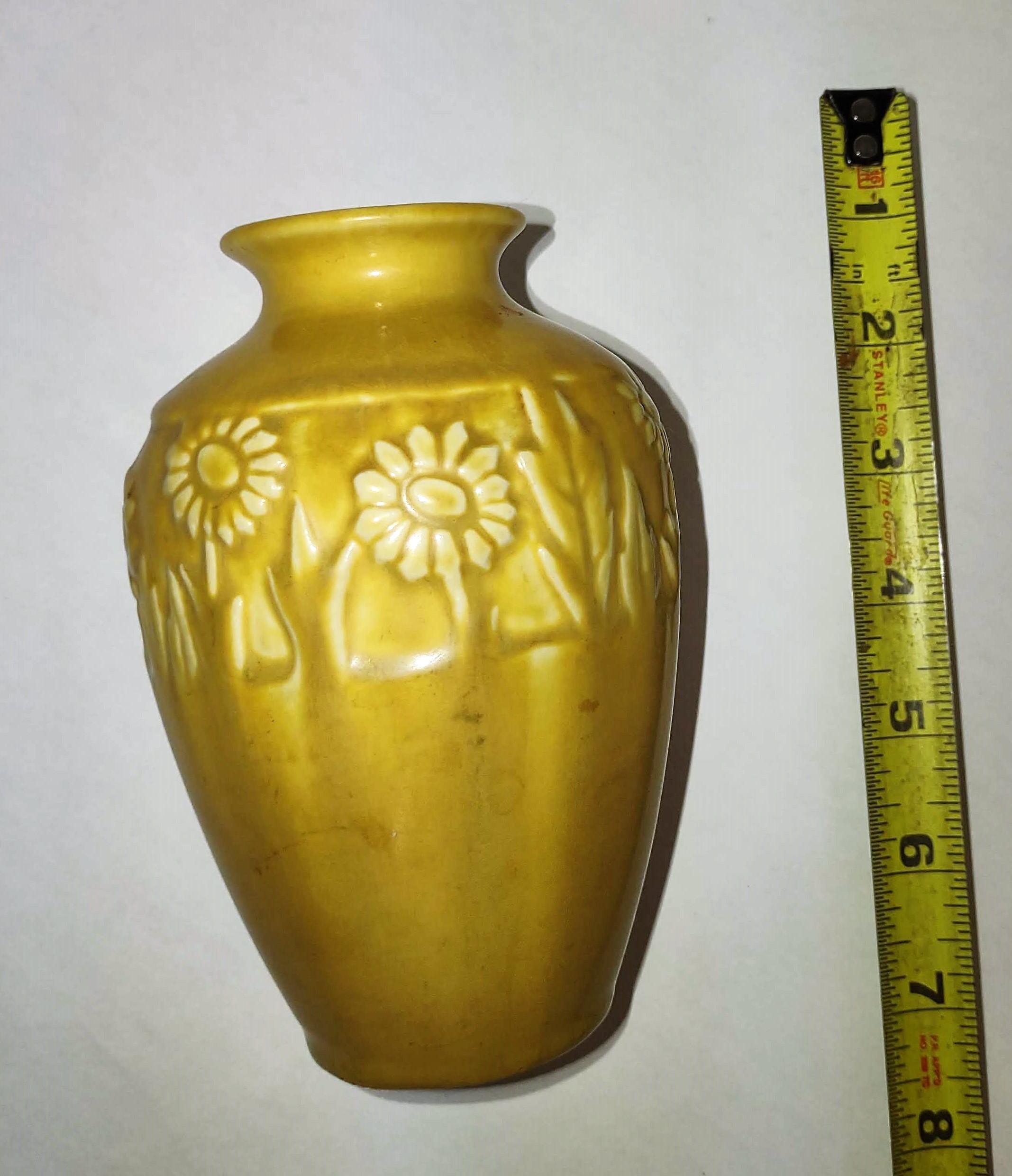 ROOKWOOD 6" YELLOW SUNFLOWER VASE