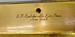 E. F. CALDWELL CO., NEW YORK, NY GILT BRONZE DESK SET  (Signed on pen tray)