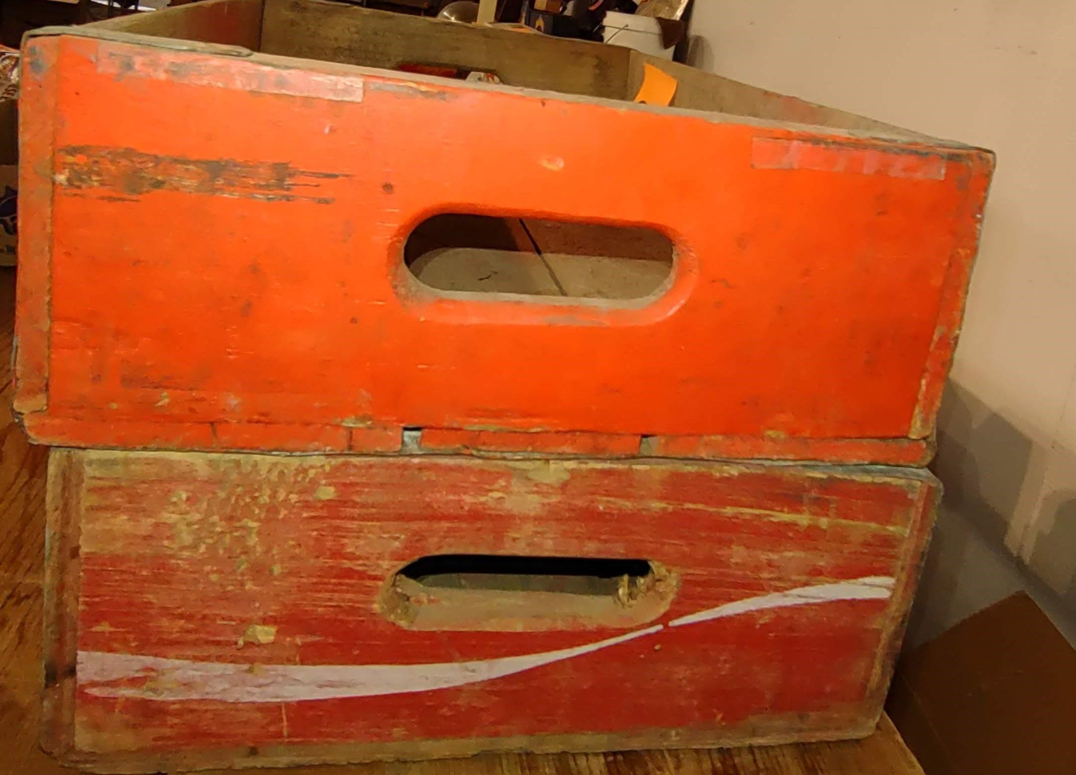 VINTAGE COCA-COLA SODA CRATES- pick up only