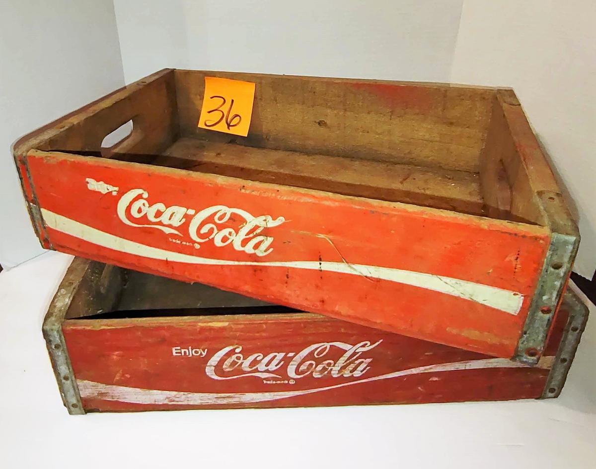 VINTAGE COCA-COLA SODA CRATES- pick up only