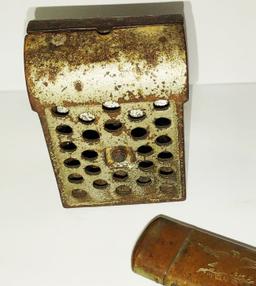 US MAIL CAST IRON BANK & MATCH CASE WITH THE EAGLE