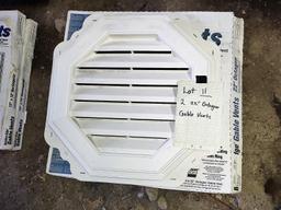 (2) 22" OCTAGON GABLE VENTS - PICK UP ONLY