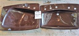 PAIR OF DARK BROWN 28X19-IN SINKS - PICK UP ONLY