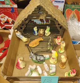 VINTAGE MANGER SCENE -  PICK UP ONLY