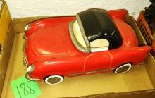 CERAMIC CORVETTE COOKIE JAR - PICK UP ONLY