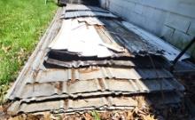 PILE OF METAL SHEETS (Mostly 14 ft x 3 ft) - PICK UP ONLY