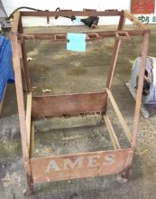 VINTAGE METAL AMES TOOL ORGANIZER ON WHEELS - PICK UP ONLY