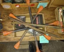 VINTAGE TIRE IRONS with 4-WAY & 2 NEW DORMAN W35325 DRUM BRAKE WHEEL CYLINDERS - PICK UP ONLY