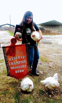 Reserve Champion Broiler - Alyssa Hernandez - La Porte FFA - 12th Grade