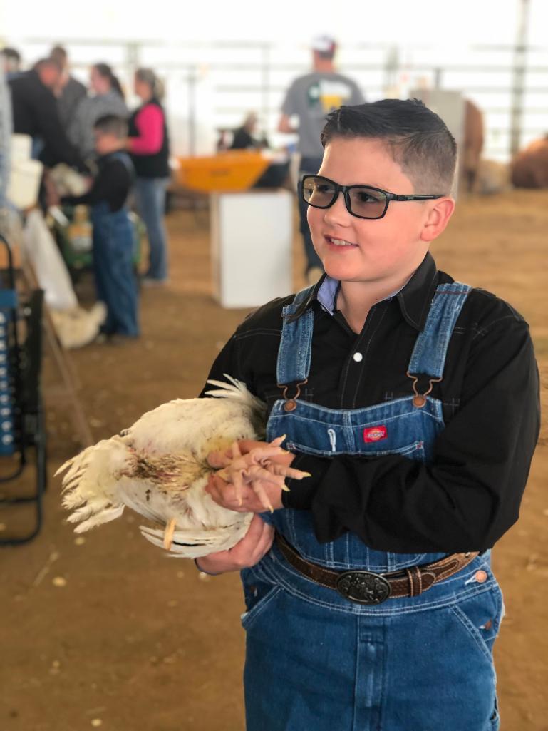 5th Place Broiler - Elijah Wicker - La Porte Jr. FFA & 4H