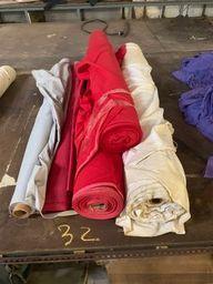 4 rolls misc cotton fabric