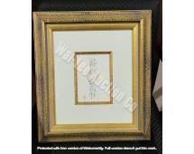 Original w/ Gold & Black Frame 1'4" x 1'2"