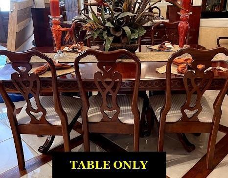 Pennsylvania House Pedestal Dining Room Table (cherry) with (2) 18" leaves