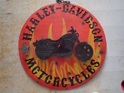 Metal Harley Davidson Sign