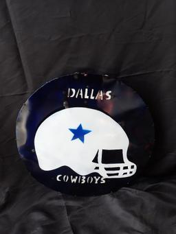 Metal Dallas Cowboys Sign