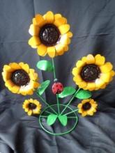 Metal Sunflowers