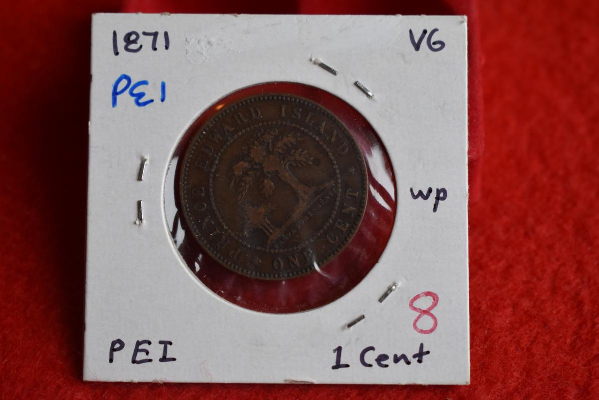 1871 Prince Edward Island Cent