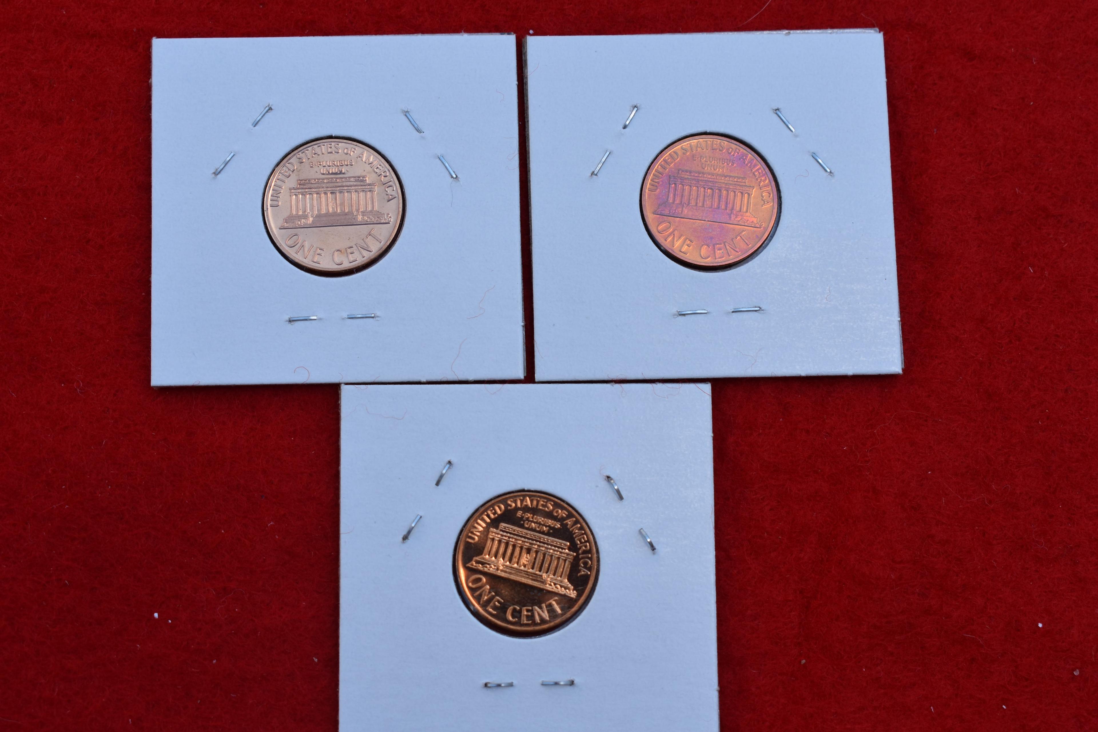 3 - Proof Lincoln Cents