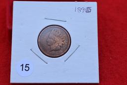 1895 Indian Cent F/vf