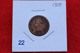 1905 Indian Cent F