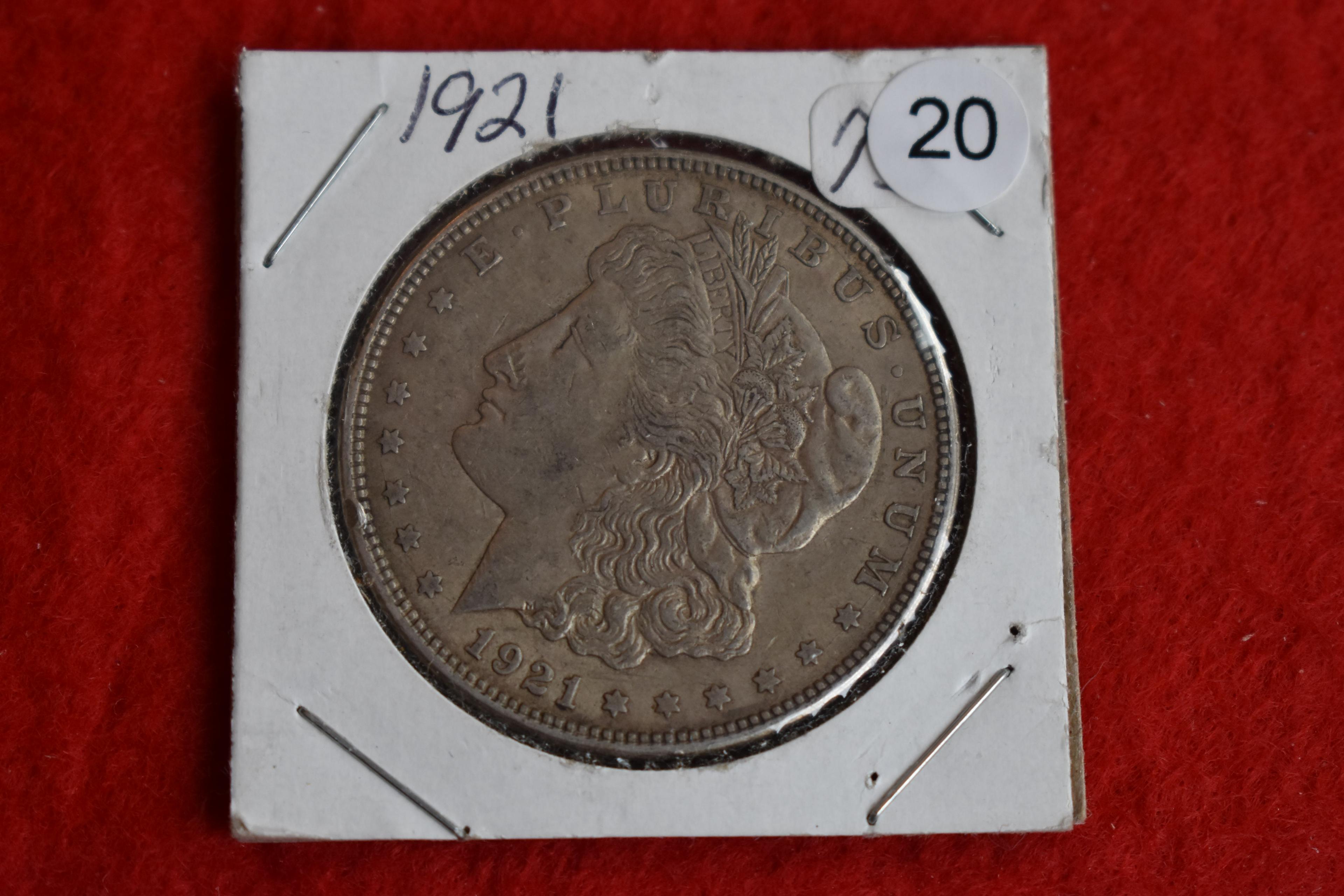 1921 Morgan Dollar Au