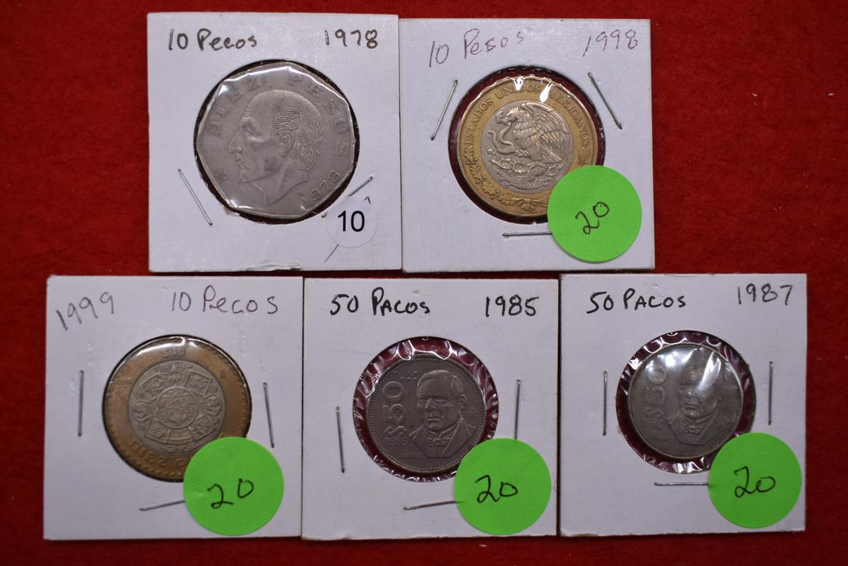 5 - Mexican Coins