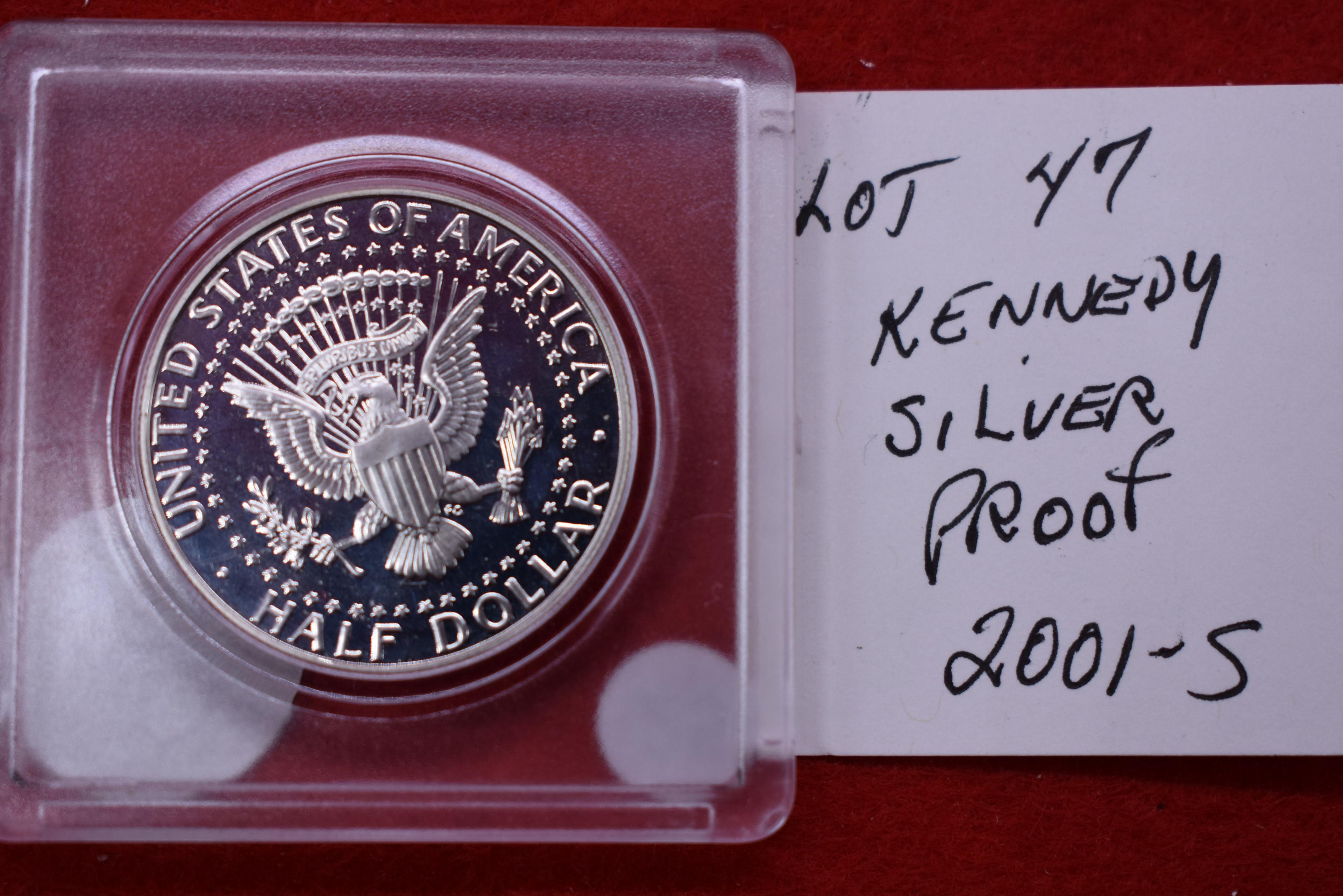 2001s Silver Proof Kennedy Half