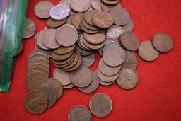 100 Mixed Date Wheat Cents