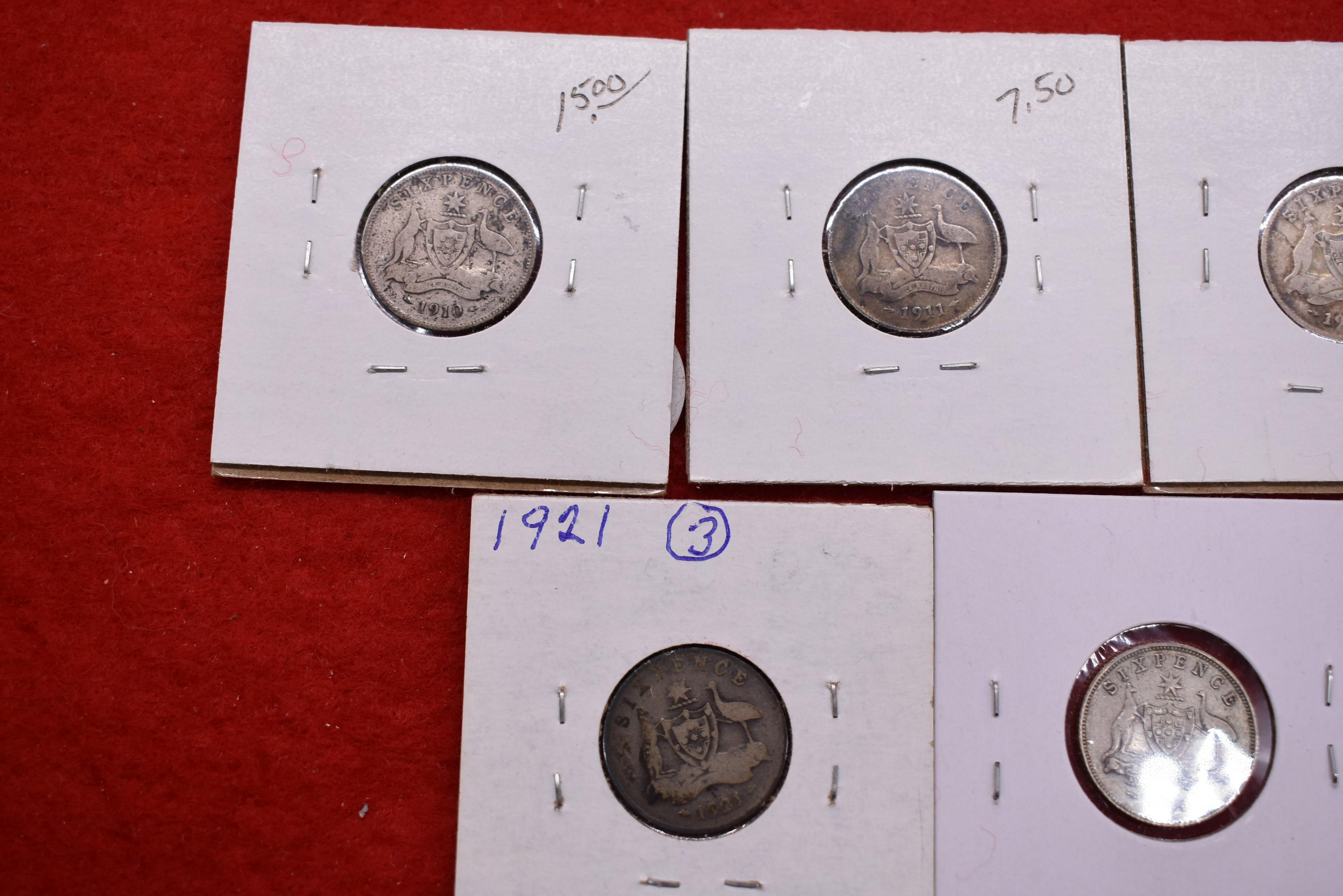 7 - Australia 6 Pence - 92.5% Silver