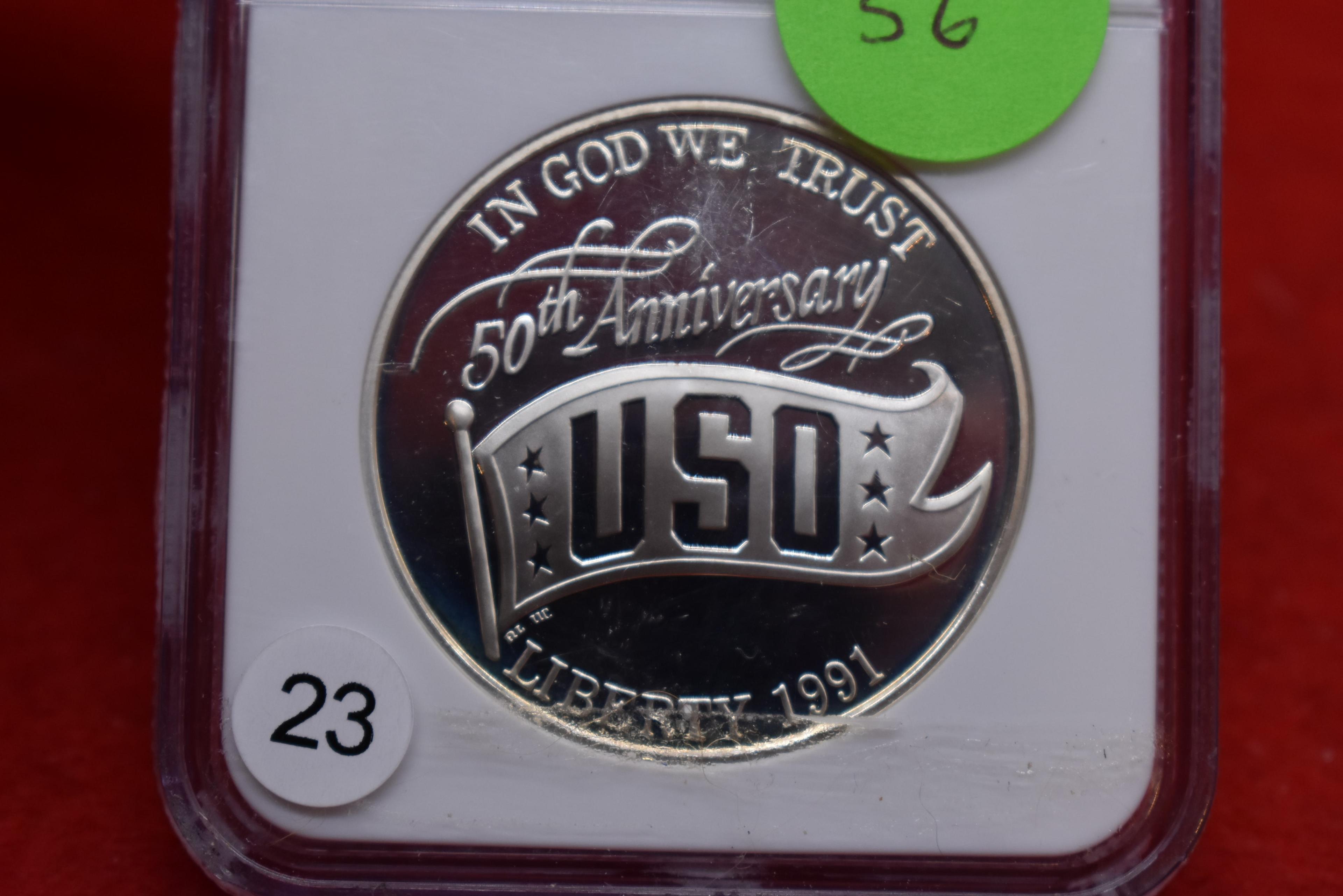 1991s Uso Comm. Silver Dollar - Ngc Pr69 Uta. Cameo
