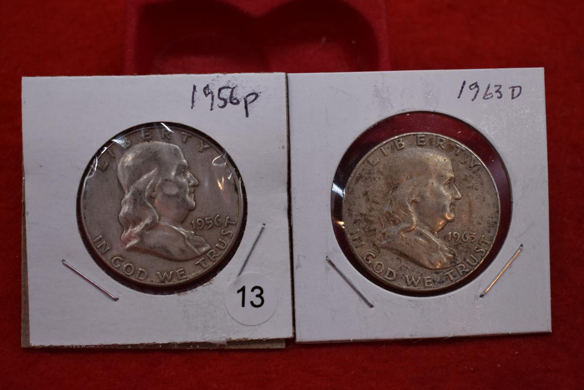 1956 & 1963d Franklin Havles