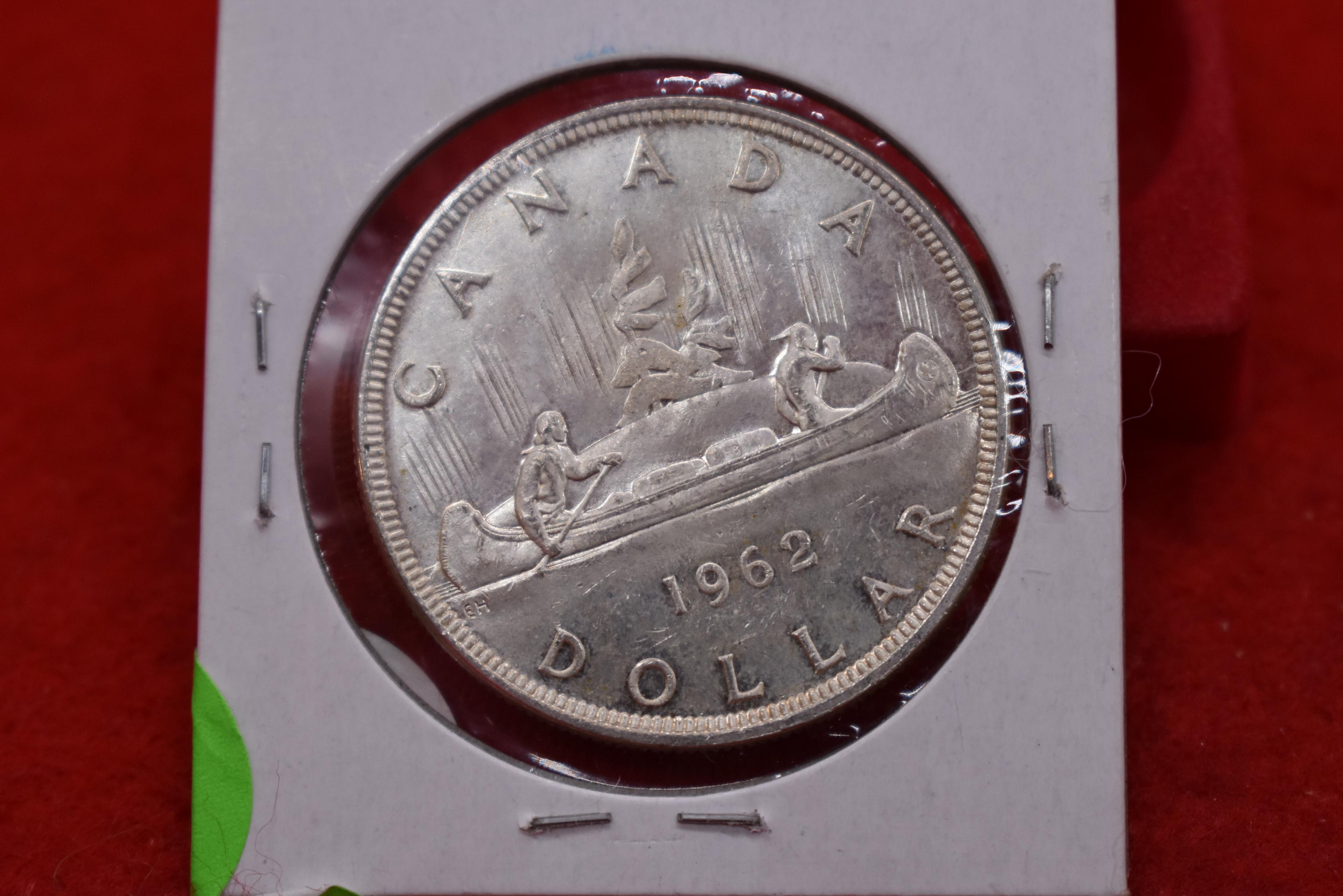 1962 Canadian Silver Dollar - Bu