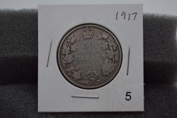 1917 Canadian Silver Half