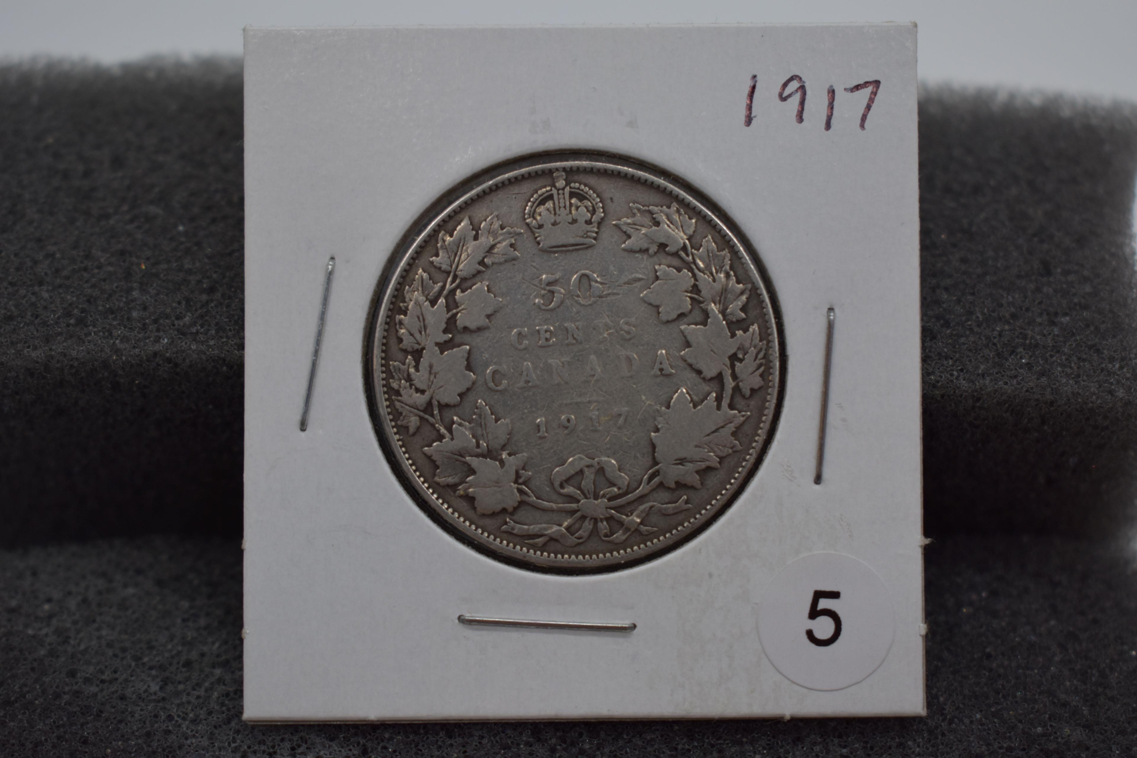 1917 Canadian Silver Half