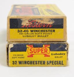 Western Super-X 32 Winchester & 32-40 Winchester - TWO Full Boxes