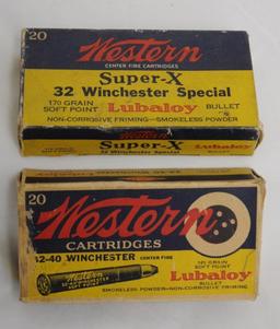 Western Super-X 32 Winchester & 32-40 Winchester - TWO Full Boxes