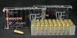 Fiocchi 30 Luger 7.65 Parabellum 93 grain SJSP (2 boxes)