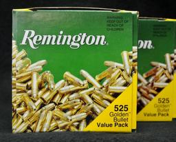 Remington 22 Long Rifle 36 Gr. HP (2 boxes of 525 Rounds)