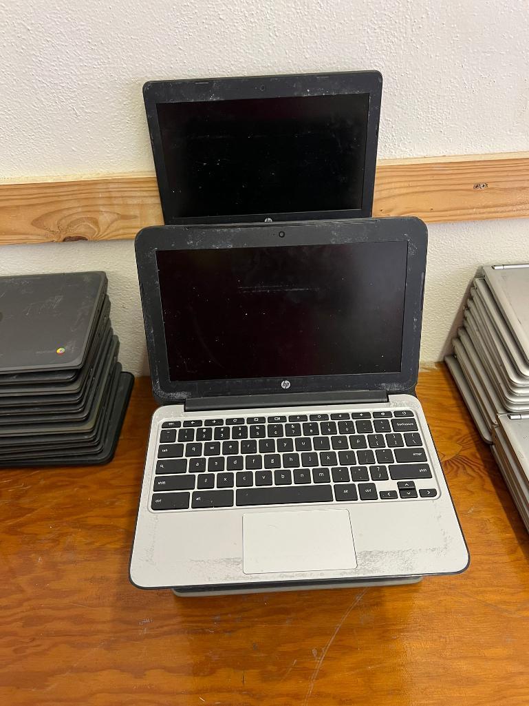 Lot of 26 Chrome Laptops Missing Parts or Broken