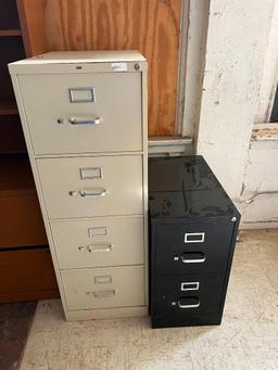 Lot of 2 Metal File Cabinets