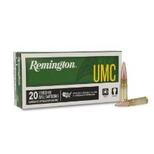 Remington Ammunition 26854 UMC Target 300 Blackout 150 gr Full Metal Jacket FMJ 20 Per Box