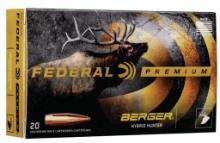 Federal P243BCH1 Premium Hunting 243 Win 95 gr Berger Hybrid Hunter 20 Per Box