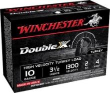 Winchester Ammo STH104 Double X High Velocity Turkey 10 3.50 2 oz 4 Shot 10 Per Box